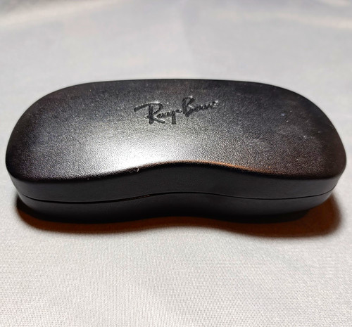Ray ban black hard clamshell - black,