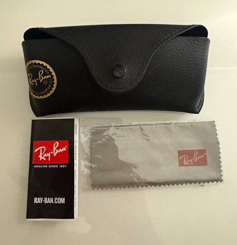 Ray ban black faux - ray-ban, leather